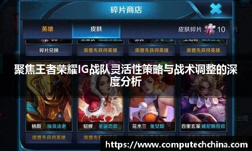 聚焦王者荣耀IG战队灵活性策略与战术调整的深度分析